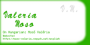 valeria moso business card